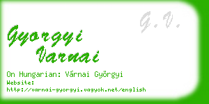gyorgyi varnai business card
